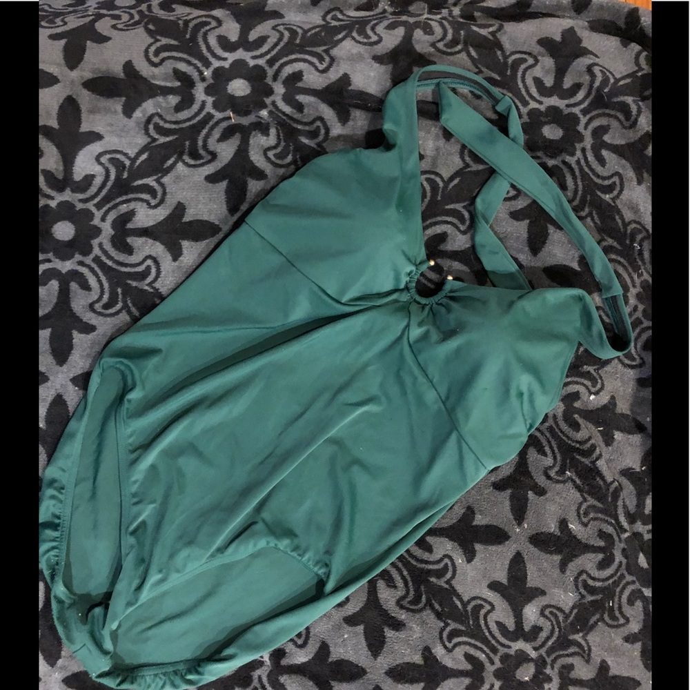 Green bathing suit